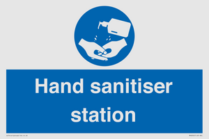 Hand sanitiser station